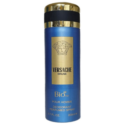 اسپری مردانه بیو استار مدل Versace Eros با رایحه‌ای خنک و شیرین و ترکیبی از نت‌های وانیل، نعناع و سیب سبز. عطری پرشور و جذاب، مناسب برای تمام فصول به خصوص مهمانی‌ها.