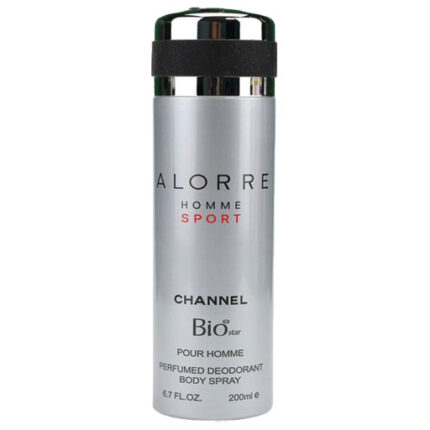 اسپری مردانه بیو استار مدل Allure Sport با رایحه‌ای خنک و شیرین و ترکیبی از نت‌های مرکباتی، آبزی و وانیلی. عطری پرانرژی و شیک، مناسب برای فصول گرم سال.