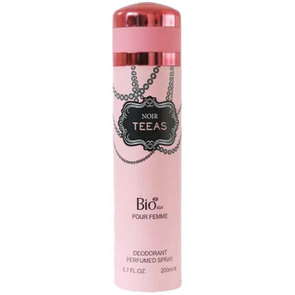 اسپری زنانه بیو استار مدل Victoria Secret Noir Tease با رایحه‌ای گرم و شیرین و ترکیبی از نت‌های میوه‌ای و وانیل. عطری بازیگوش و جذاب، مناسب برای موقعیت‌های غیررسمی.