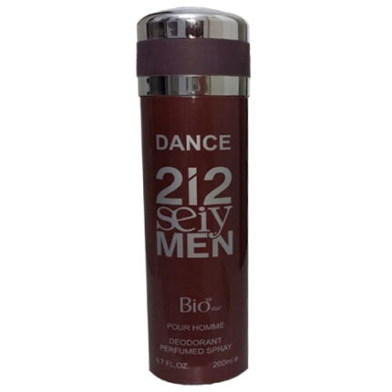 اسپری بدن بیو استار رایحه 212 SEXY MEN با طبع گرم و تند و گروه بویایی شرقی-چوبی مناسب فصل پاییز و زمستان، عرضه شده در فروشگاه‌های نیکی.
